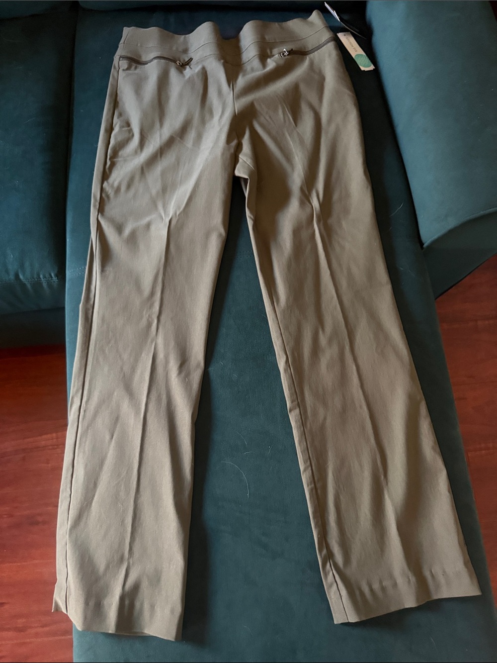 Men's Olive Green Chinos - Classic Straight Fit
